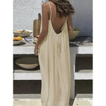 Sleeveless Loose Sleepwear Maxi Dress