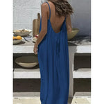 Sleeveless Loose Sleepwear Maxi Dress