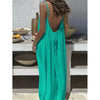 Sleeveless Loose Sleepwear Maxi Dress
