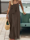 Sleeveless Loose Sleepwear Maxi Dress