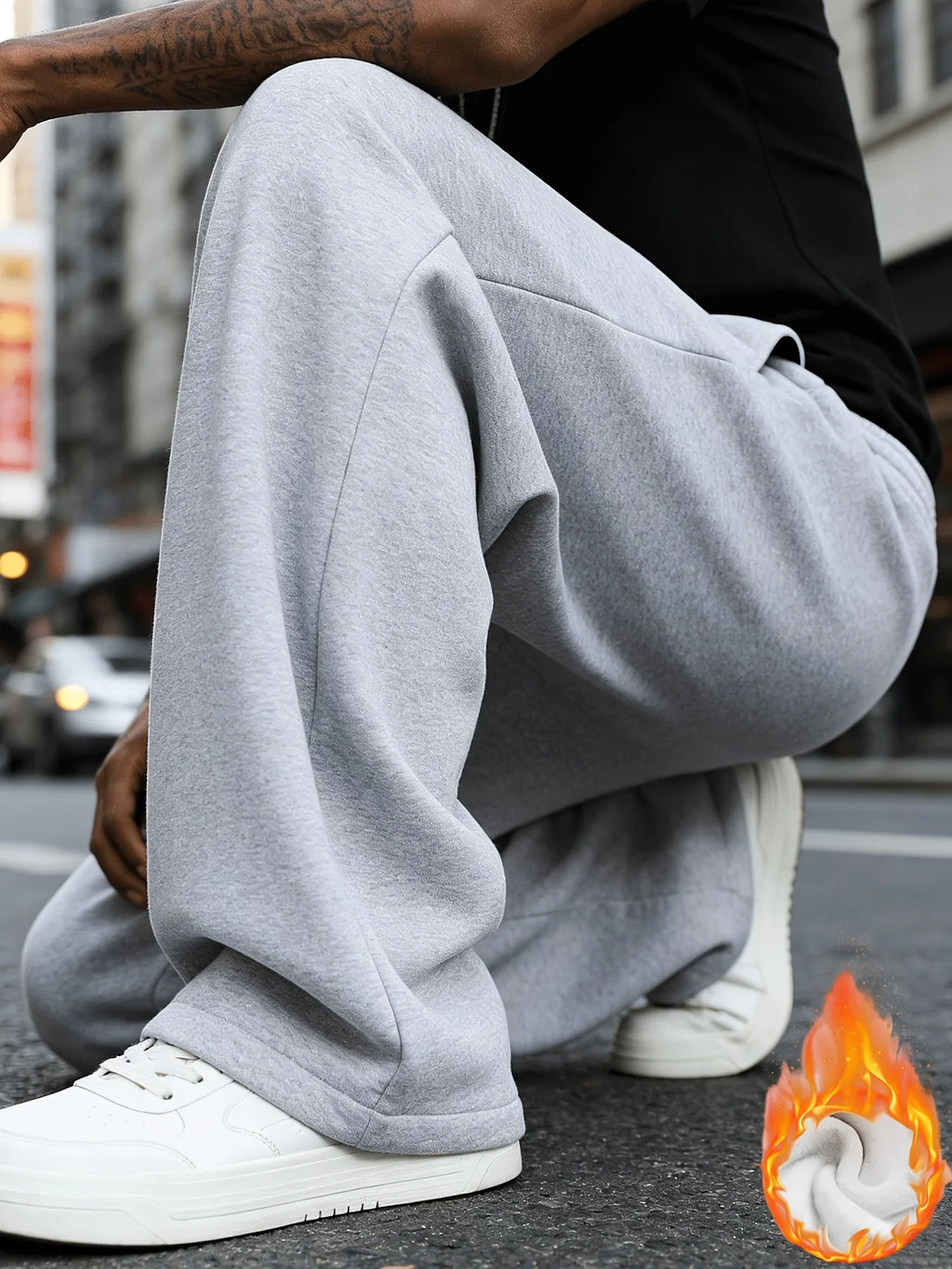 Men's Casual Jogger Pants – Loose Fit Drawstring Streetwear