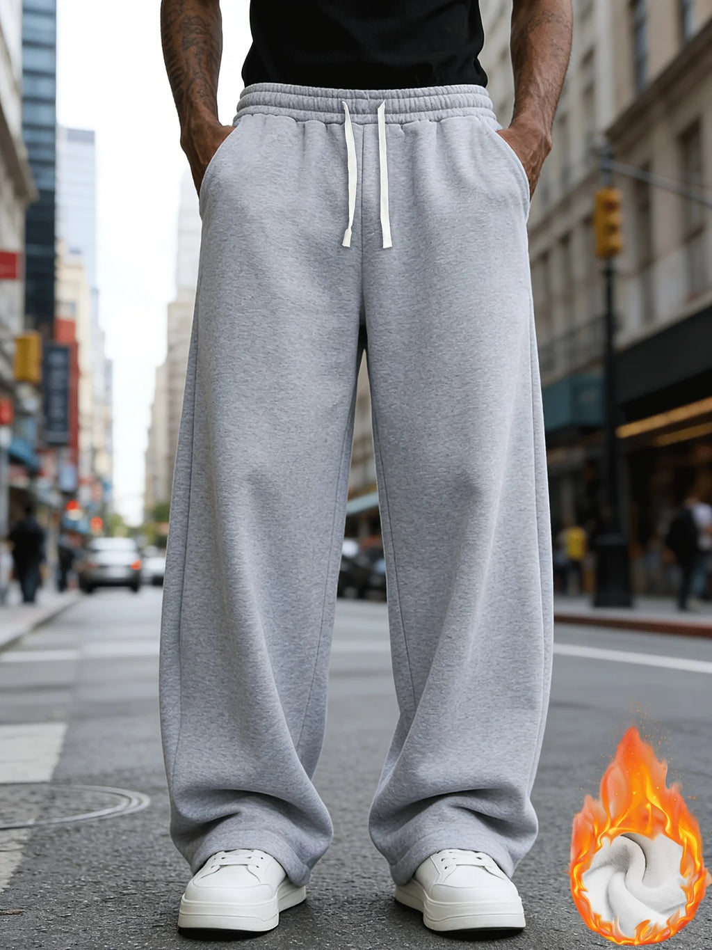 Men's Casual Jogger Pants – Loose Fit Drawstring Streetwear
