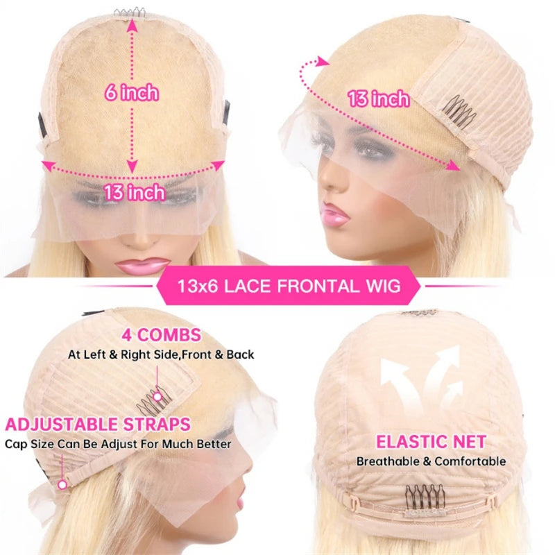 Body Wave 13x6 Teal Blue Color Human Hair Wig Preplucked Light Pink Purple Lace Frontal Wigs For Women Mint Green Lace Front Wig